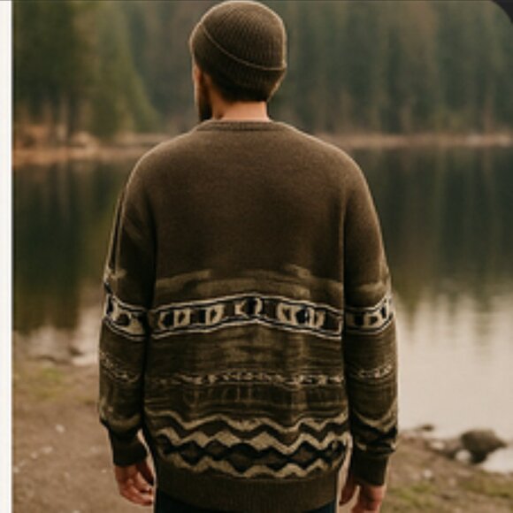 Vintage Windridge Men’s Sweater – XXLT – Made in Korea — Cozy Winter Knit - Picture 8 of 16